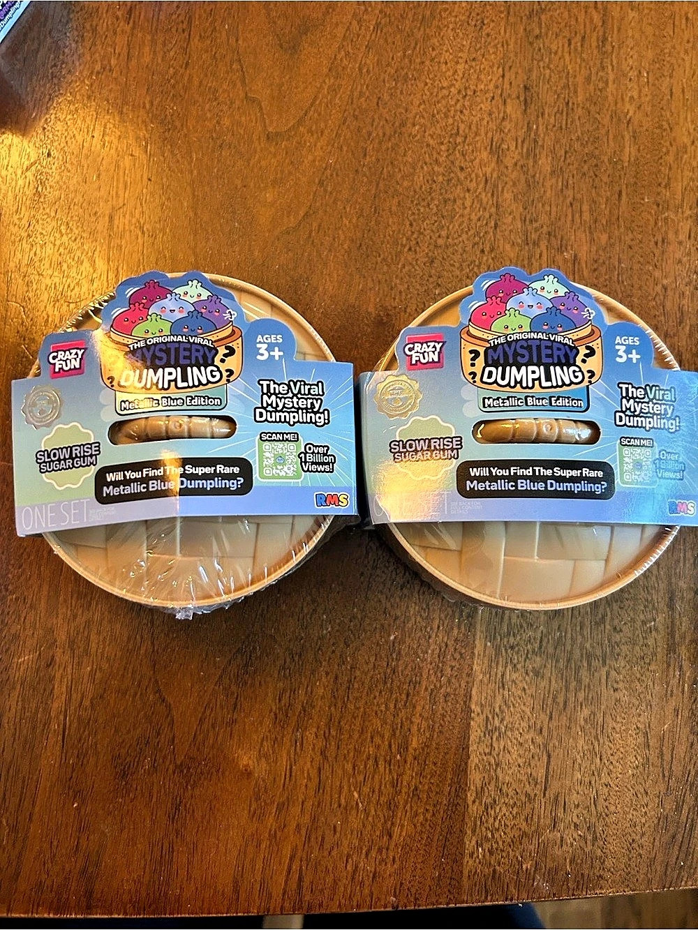 Crazy Fun The Original Viral Mystery Dumpling Metallic Blue Edition Set of 2